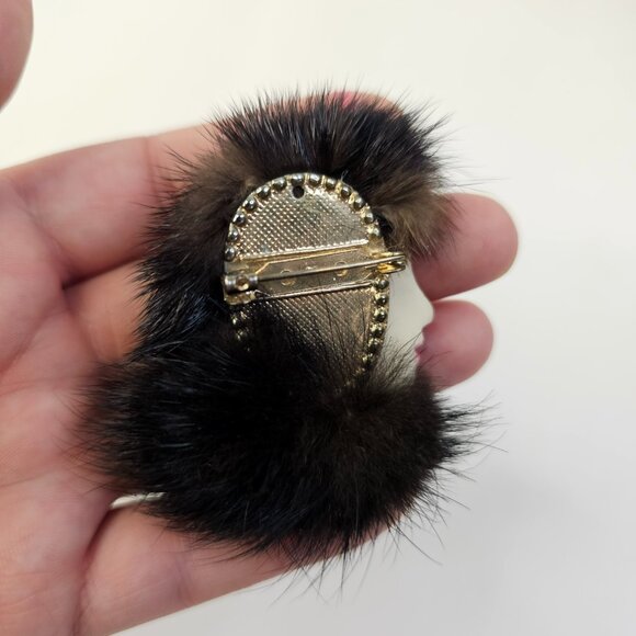 Vintage Porcelain Woman Face Brooch Unmarked Silhouette Pin #2 - Picture 7 of 9